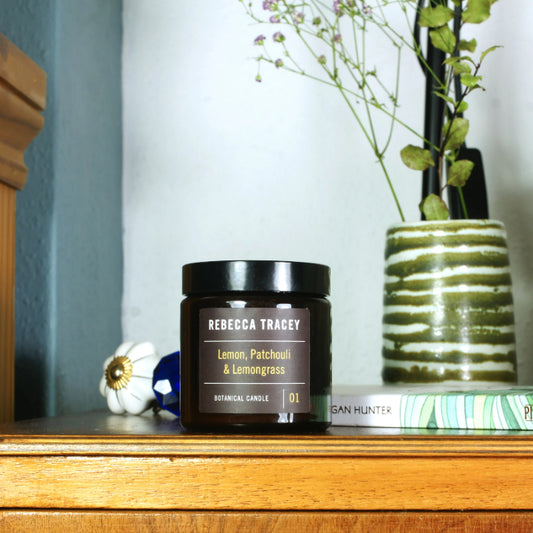 Rebecca Tracey - Lemon, Patchouli & Lemongrass Travel Candle