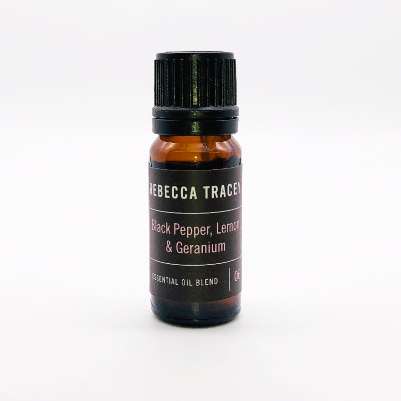 Black Pepper Lemon and geranium oil