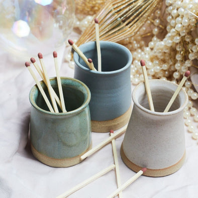 Jenny Bird Ceramic Match Stick Pot