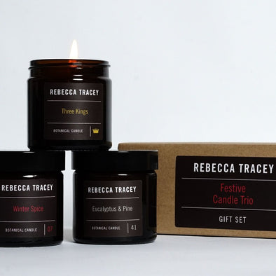Festive Candle Trio Gift Set - Rebecca Tracey