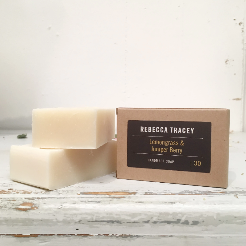Rebecca Tracey Lemongrass & Juniper Berry Handmade Soap