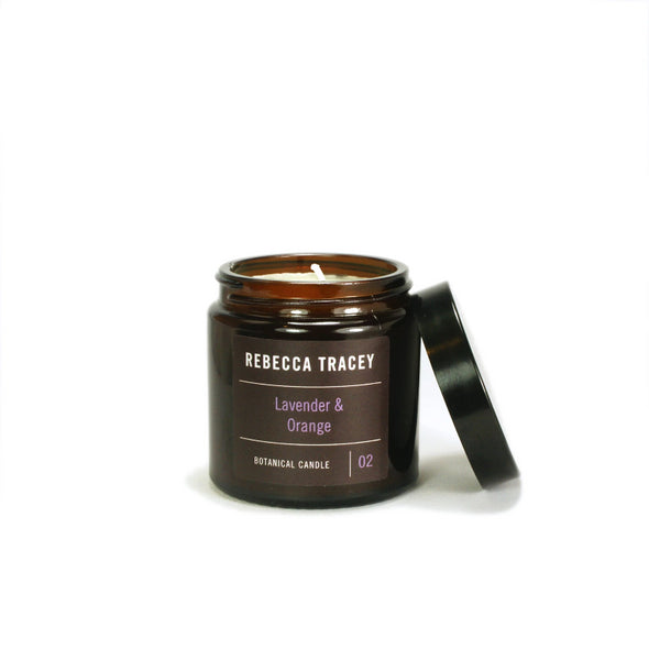 Rebecca Tracey Lavender and Orange Travel Candle