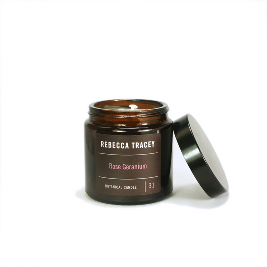 Rebecca Tracey Rose Geranium Travel Candle