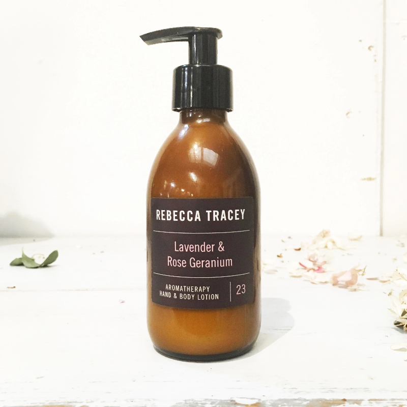 Rebecca Tracey Lavender & Rose Geranium Hand & Body Lotion