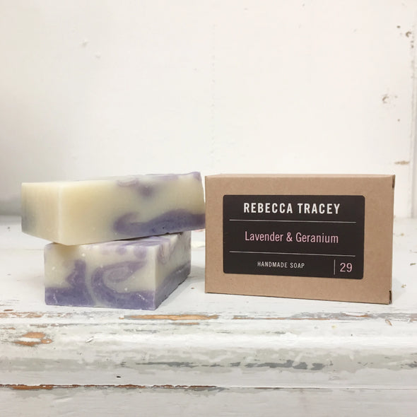Rebecca Tracey Lavender & Geranium Handmade Soap 